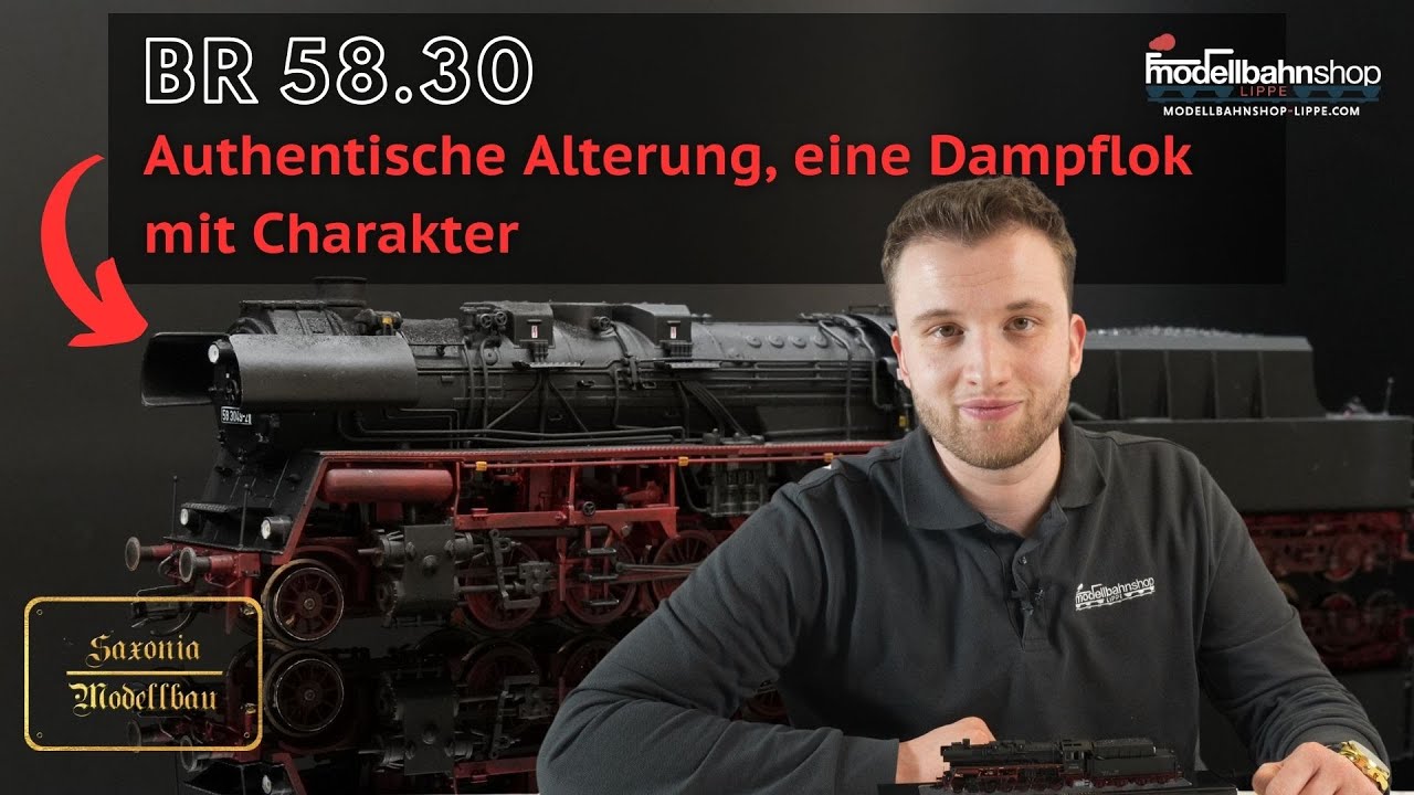 Authentische Alterung: Dampflok mit Charakter | Saxonia | BR 58.30 | DR | IV | TT | DC | MSL
