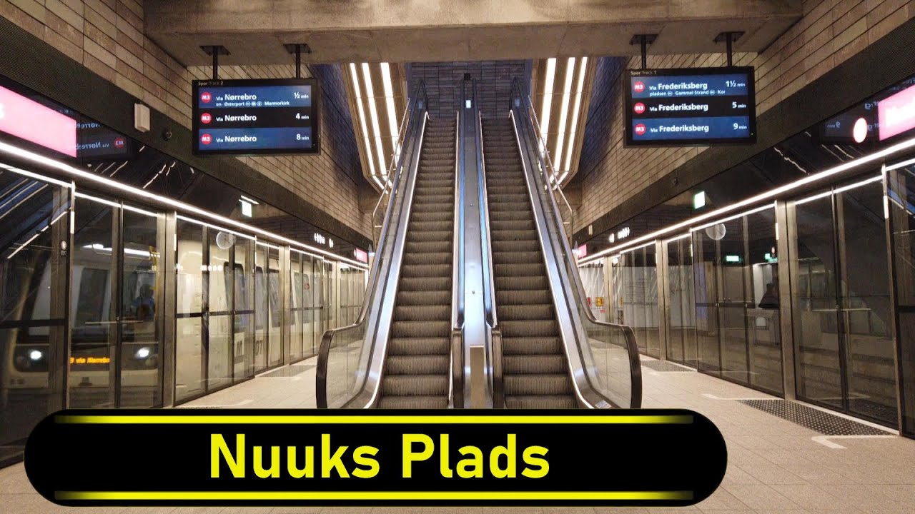 Metro Station Nuuks Plads - Copenhagen 🇩🇰 - Walkthrough 🚶