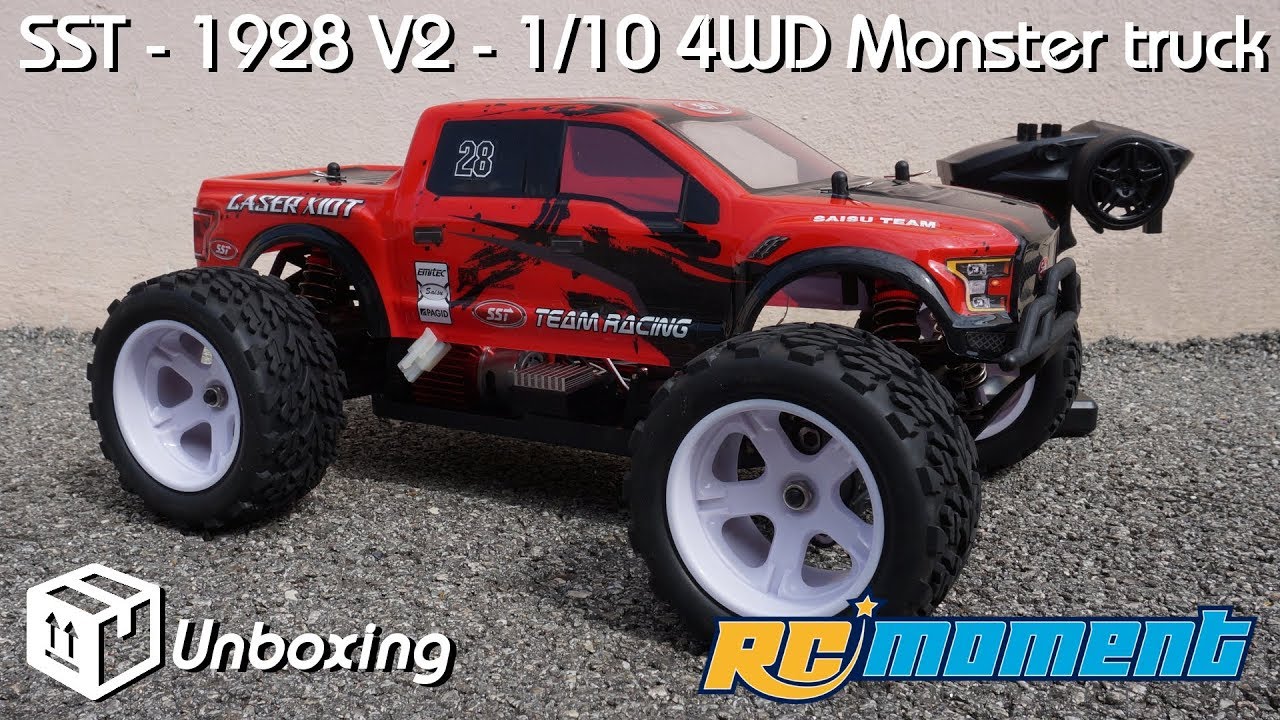 • SST - 1928 V2 - 1/10 4WD Monster truck - Unboxing  •