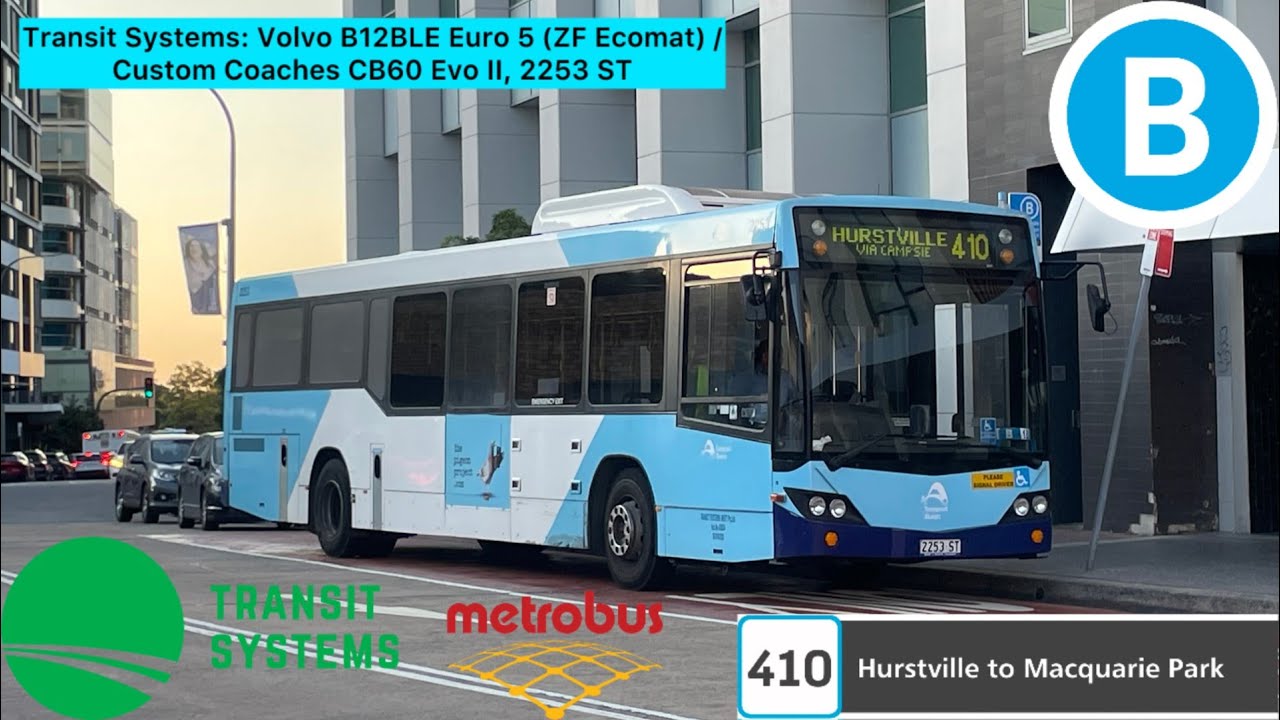 Transit Systems: Volvo B12BLE Euro 5 (ZF Ecomat) / Custom Coaches CB60 Evo II, 2253 ST