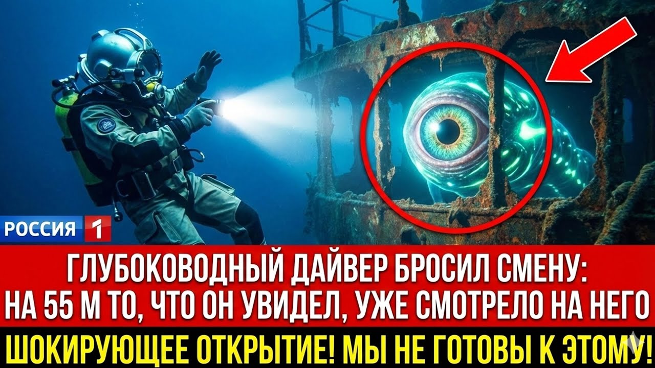Глубоководный дайвер бросил смену: на 55 м то, что он увидел, уже СМОТРЕЛО на него