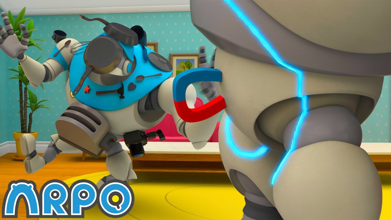 Robot Babysitter vs Magnet Chaos! 🤖🧲 ARPO Kids Cartoons | Videos for Kids | Animation Compilation