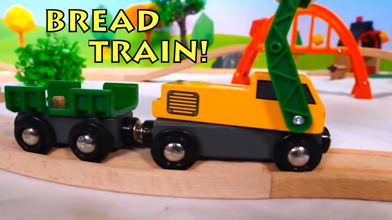 BREAD TRAIN! - On the Farm! - Brio Toy Trains - Trains for kids - Videos for kids