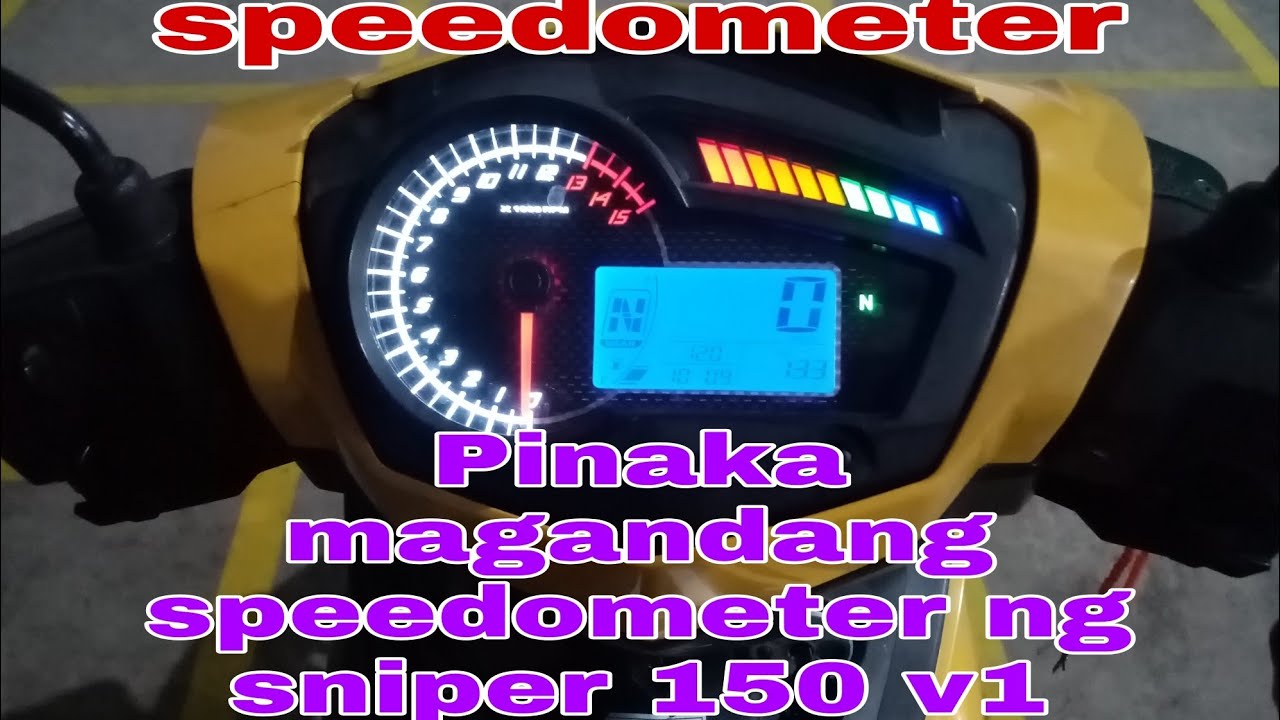 pinaka magandang speedometer ng sniper 150 v1. RZ Racing speedometer