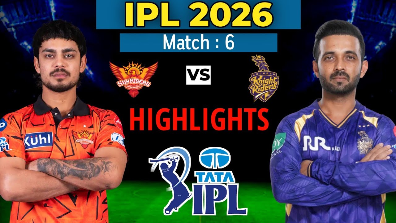 6-й матч IPL 2026 - Составы команд Хайдарабад против Калькутты | Составы команд KKR 2026 | Состав...