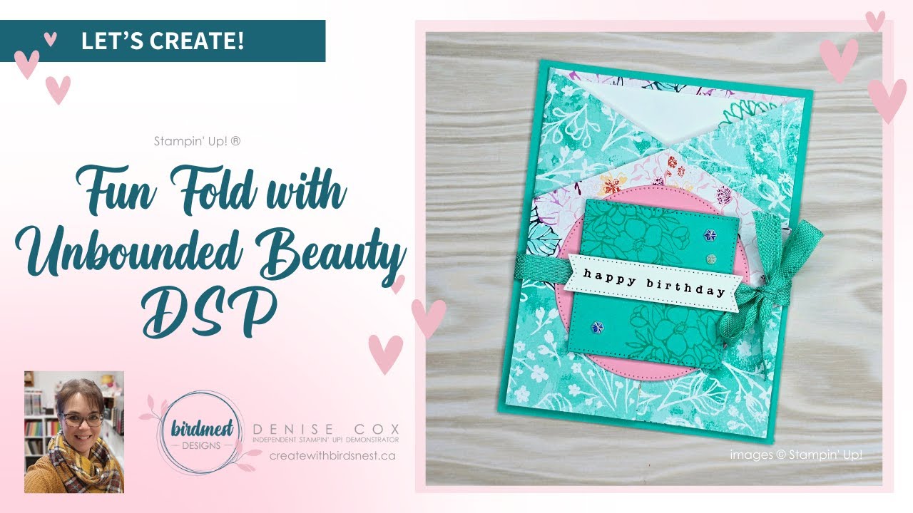 Unbounded Beauty DSP Fun Fold Card