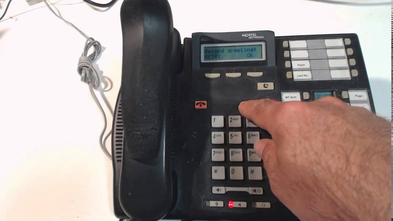 Record Nortel Norstar Auto Attendant