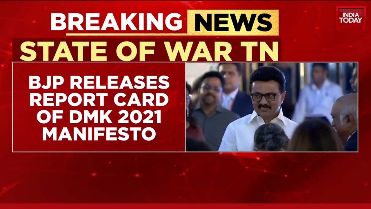 BJP Mocks DMK With 'Report Card' Over 2021 Poll Promises; Claims Only 160 Of 505 Vows Fulfilled