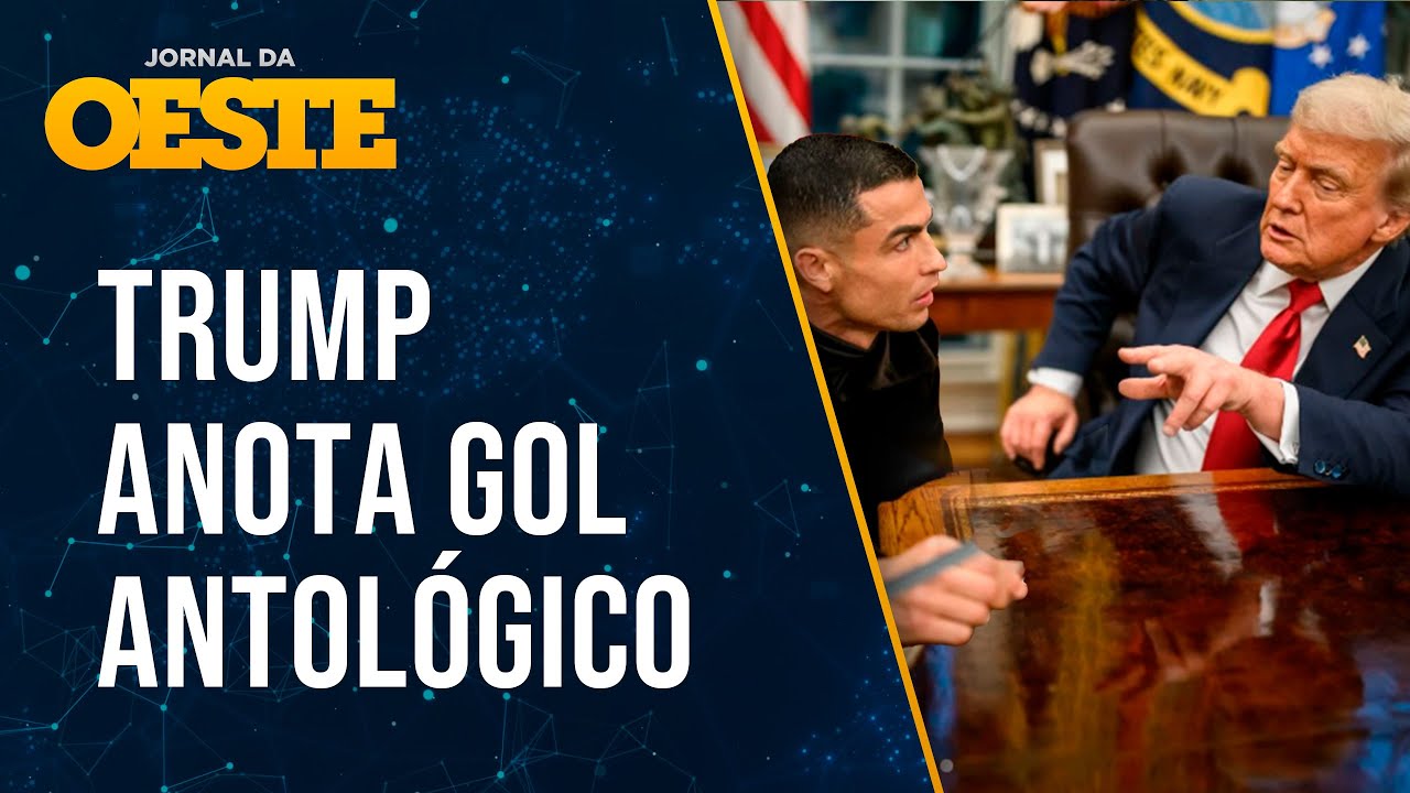 DIREITA ARTILHEIRA: Cristiano Ronaldo é homenageado por Trump na Casa Branca