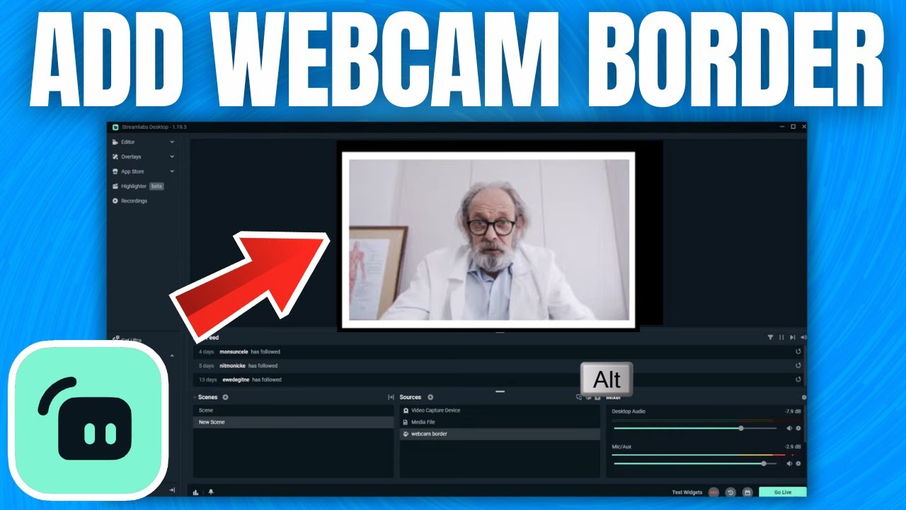 How to Add Webcam Border in Streamlabs