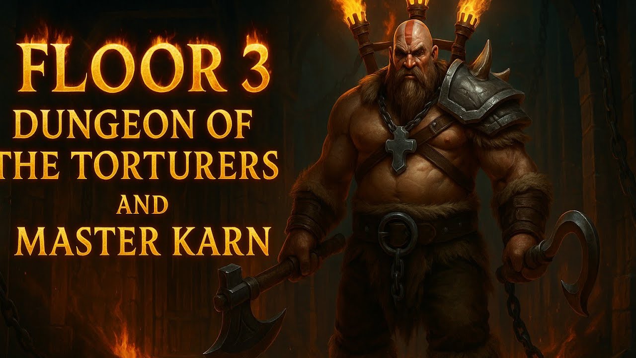 100% done floor 3 dungeon of torture: Master Karn Tips and tricks Grim Soul Survival