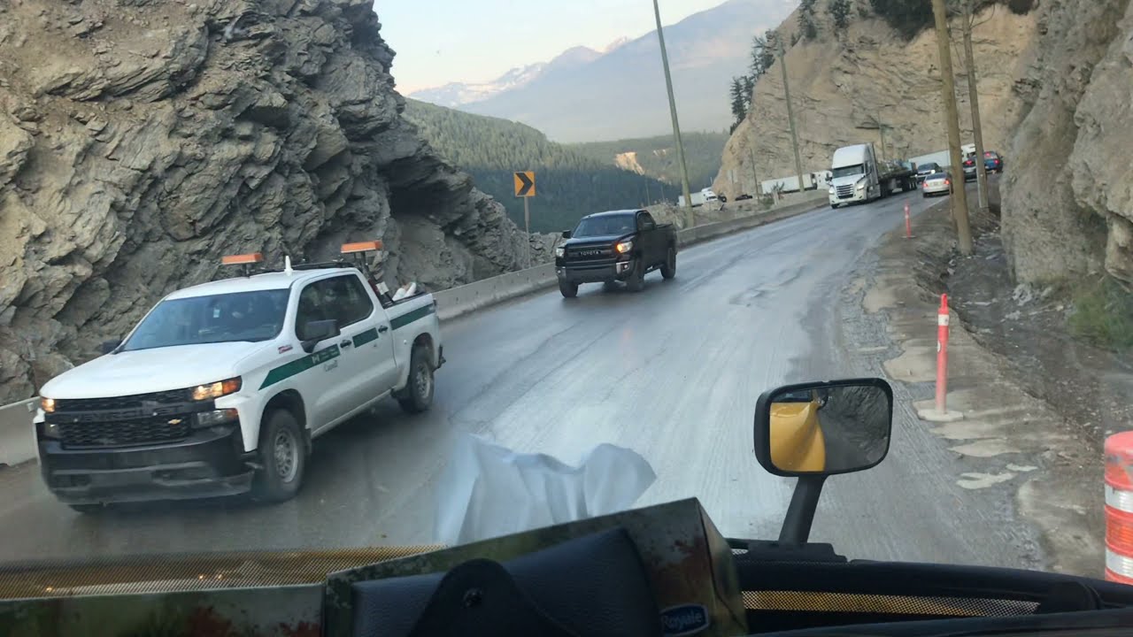 Dangerous drive, Trans Canad Hwy#1  near Golden BC