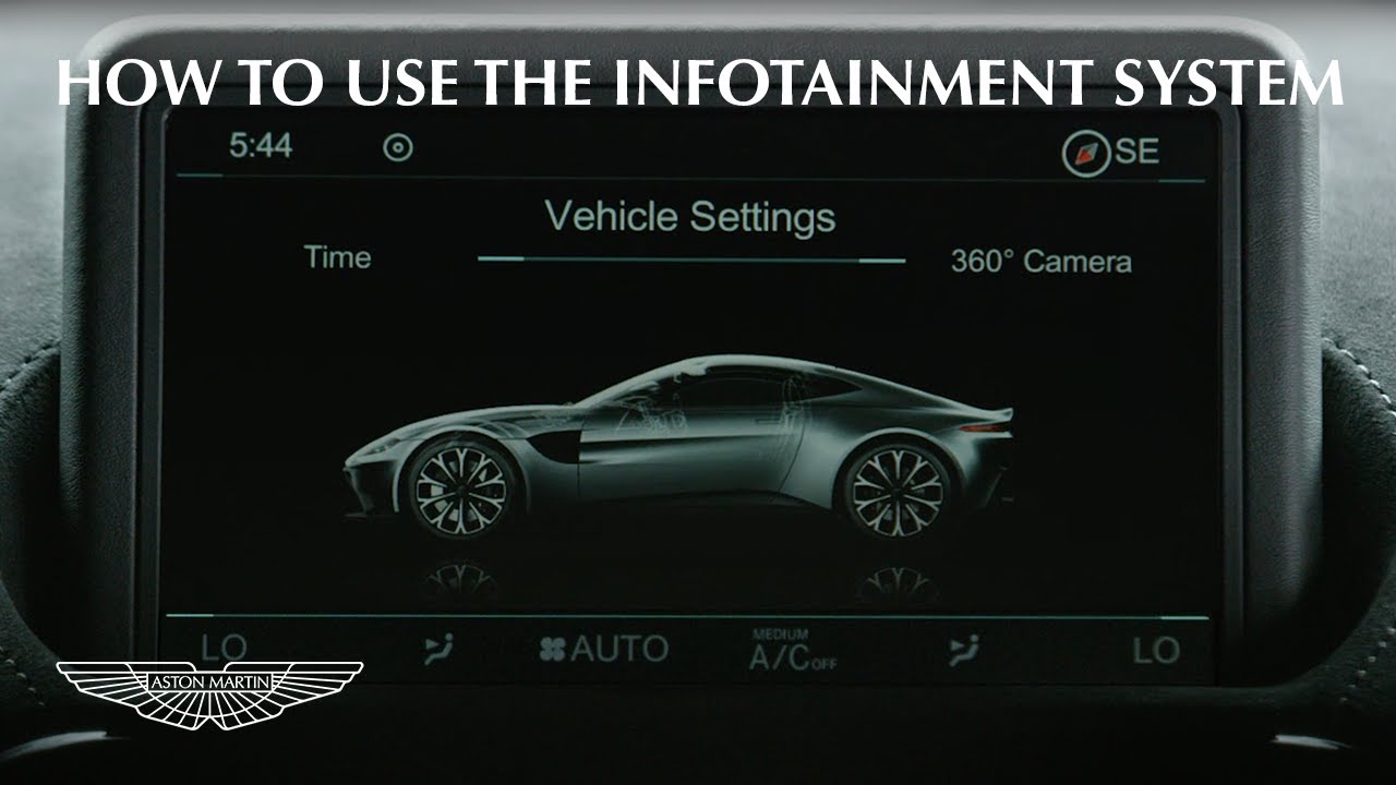 How to use the Vantage Auto Infotainment System | Aston Martin