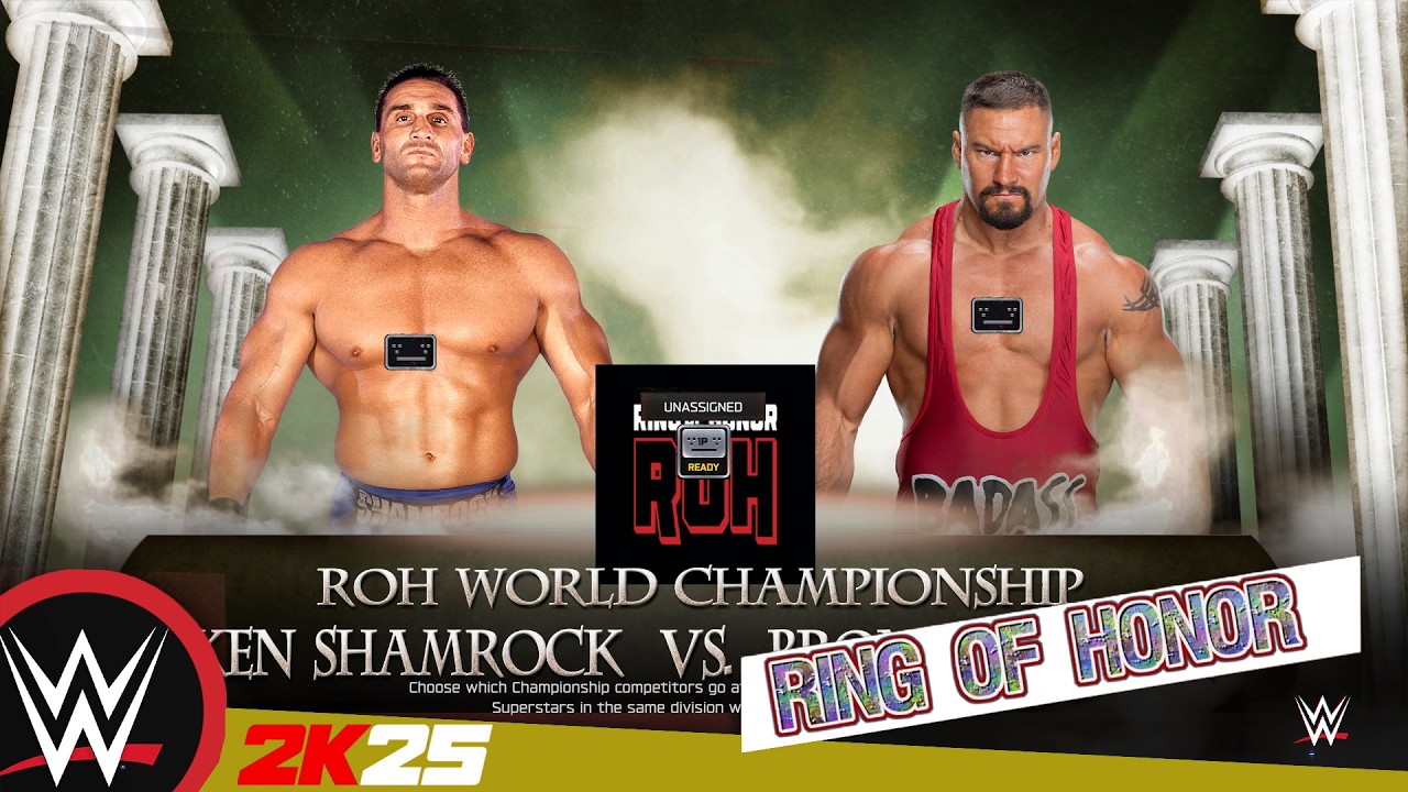 WWE #ringofhonor - Ken Shamrock VS Bron Breakker