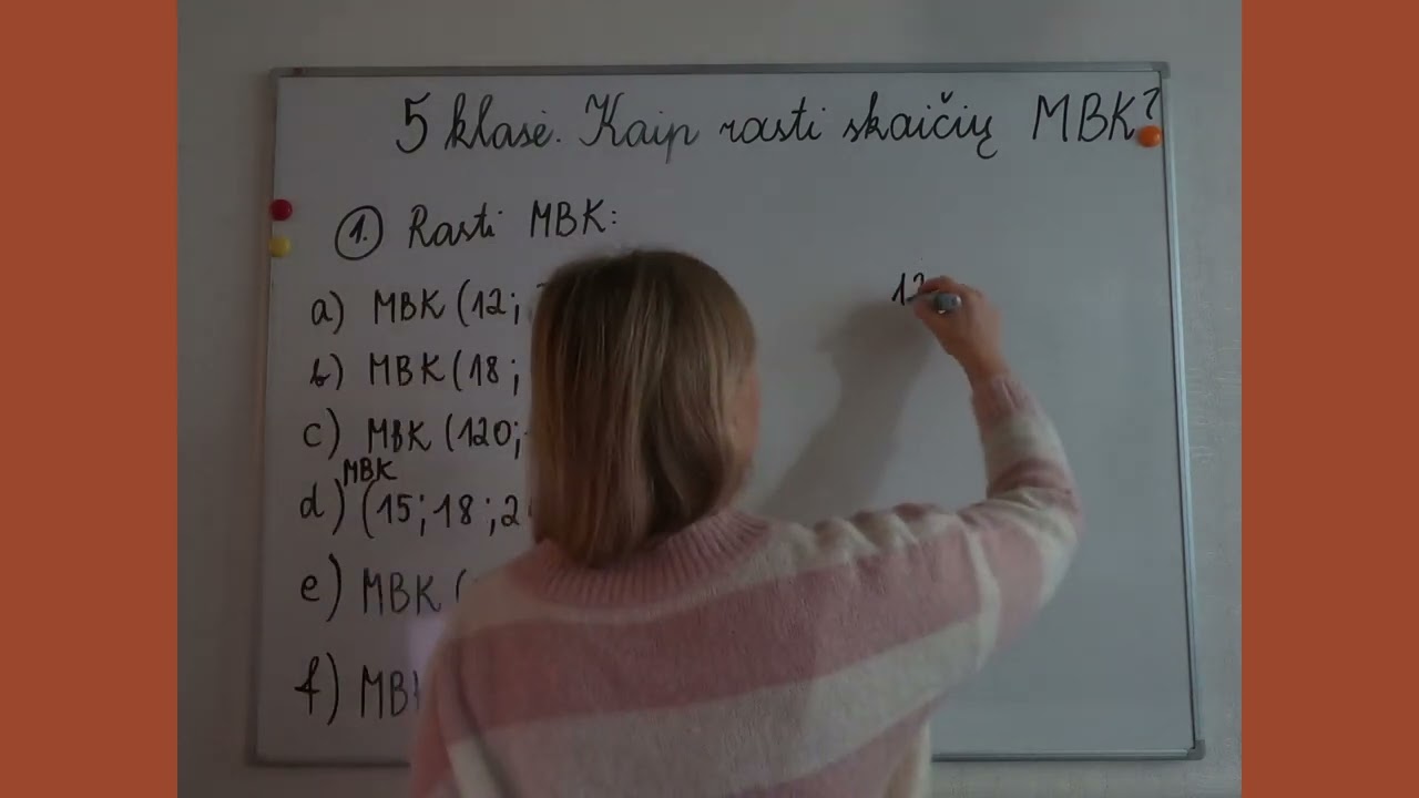 5 klasė. Kaip rasti skaičių MBK (MATEMATIKA VISIEMS)
