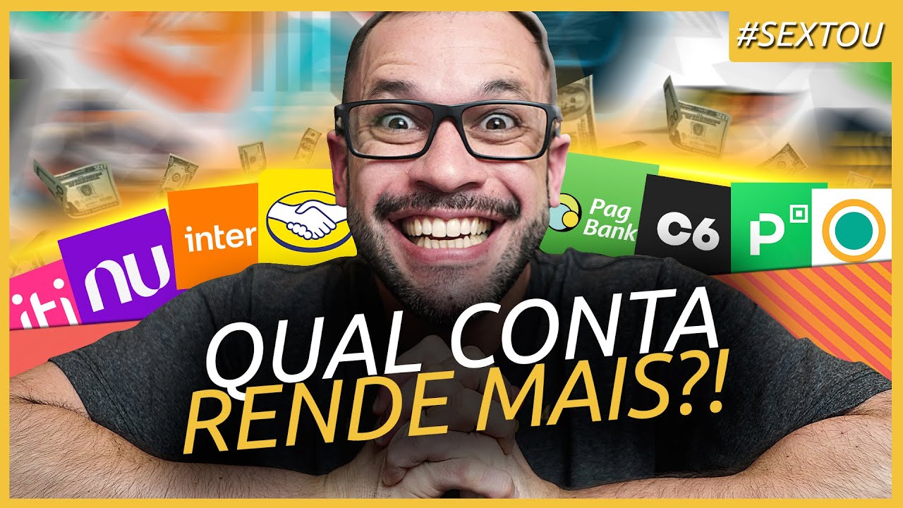 PARE DE PERDER DINHEIRO! Qual Conta Digital RENDE MAIS? TOP 10 Contas Digitais