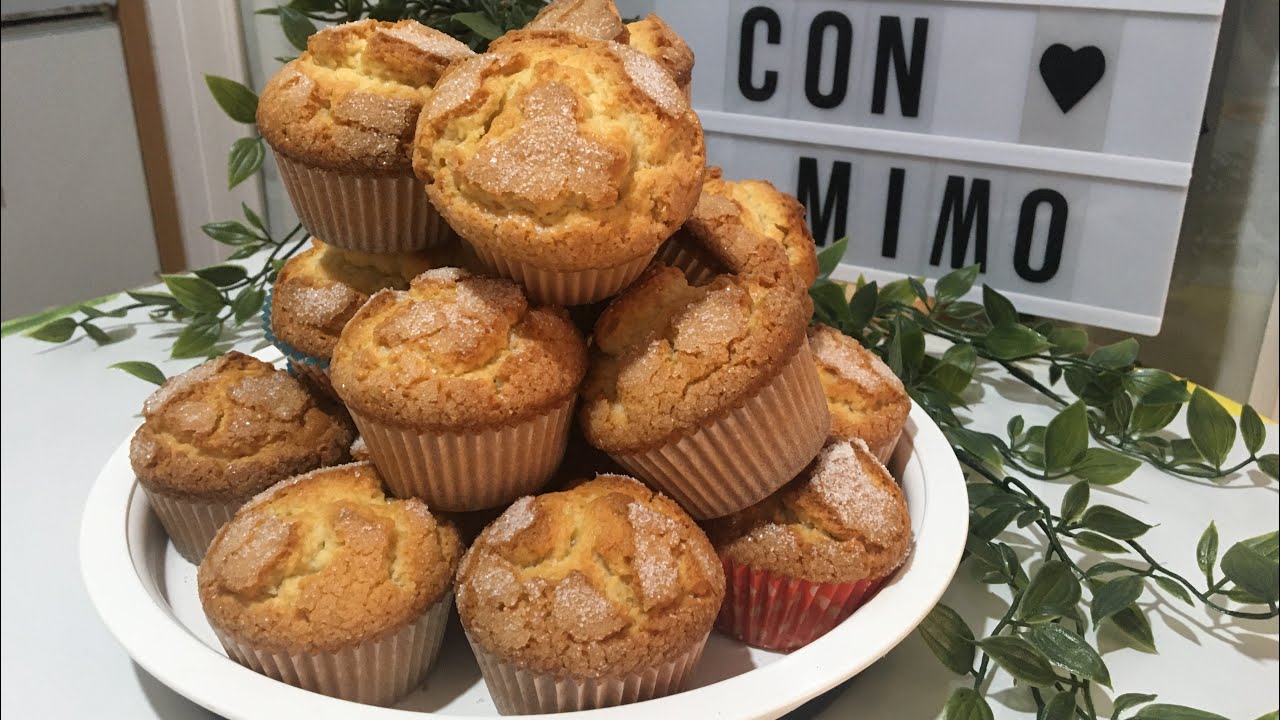MAGDALENAS DE NATA”THERMOMIX”Con Un Buen Copete y Súper Esponjosas¡fáciles de hacer¡