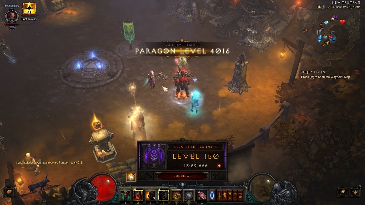 Diablo III: S36 Barbarian Raekor Ancient Spear GR150