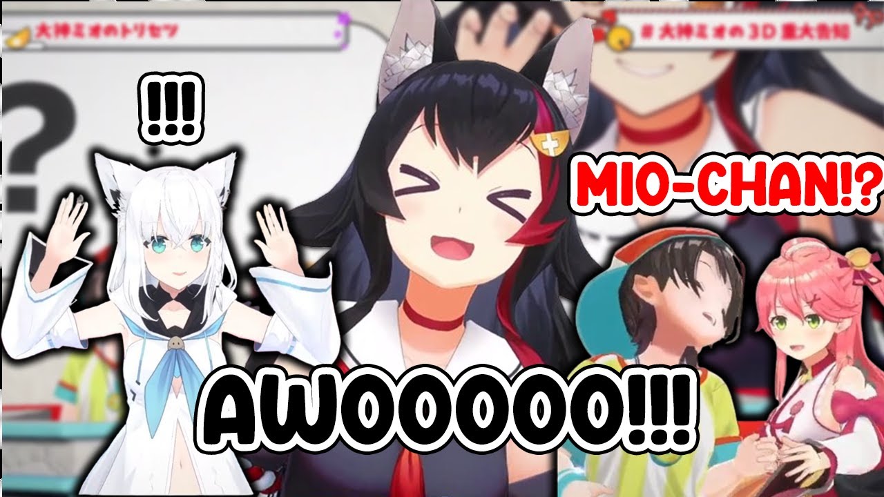 Everyone gets surprised that Mio’s howl surpasses Subaru’s loud voice