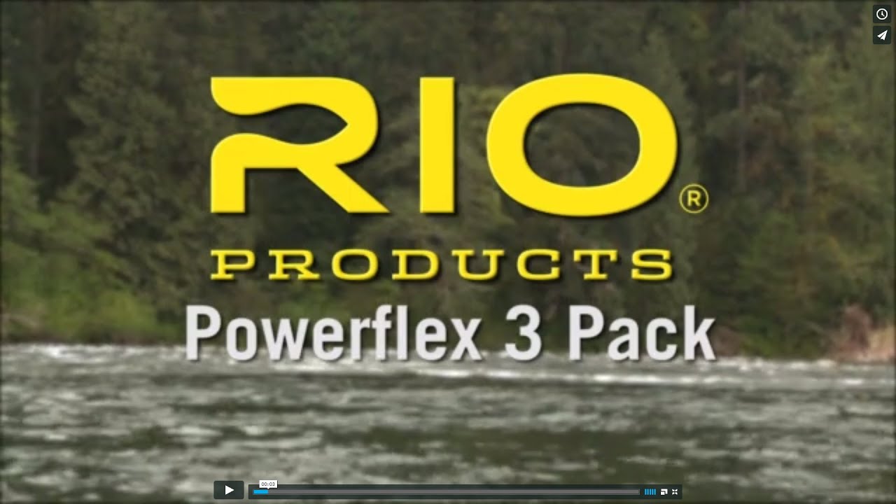 RIO's Powerflex Tippet 3-pack