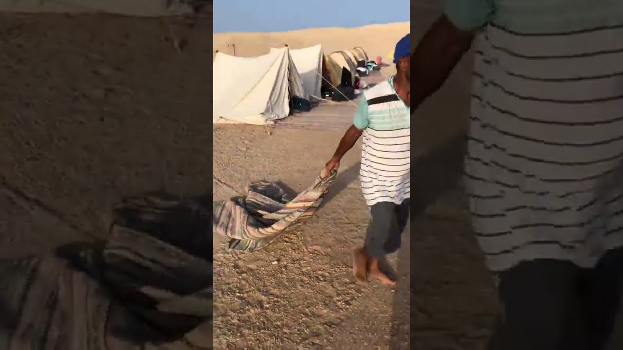 فيديوا من مخيم محمية رأس محمد وشكل الخيم والشاطئ وتفاصيل المكان 