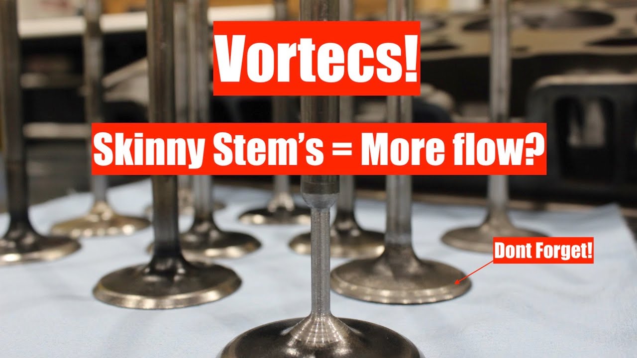 Подрезка стержней против обратных резов (тест на стенде Flow) Головки Vortec