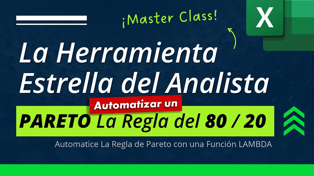 🟢 La Herramienta Estrella que Todo Analista de Datos debe Dominar PARETO 80-20 Automatizado en Excel