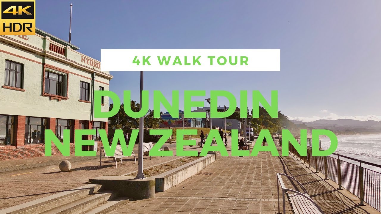 (4k HDR) ST CLAIR DUNEDIN - WALK TOUR