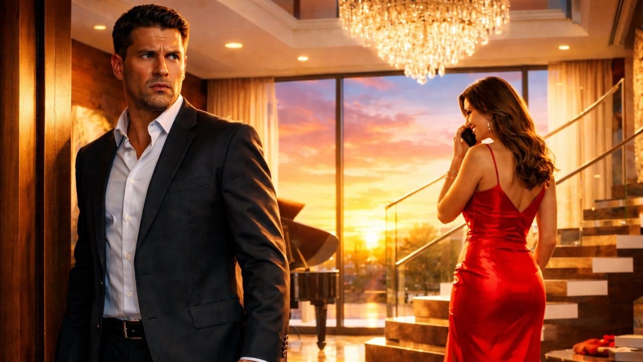 O Bilionário chegou sem avisar, viu a esposa falando no celular e descobriu o pior..