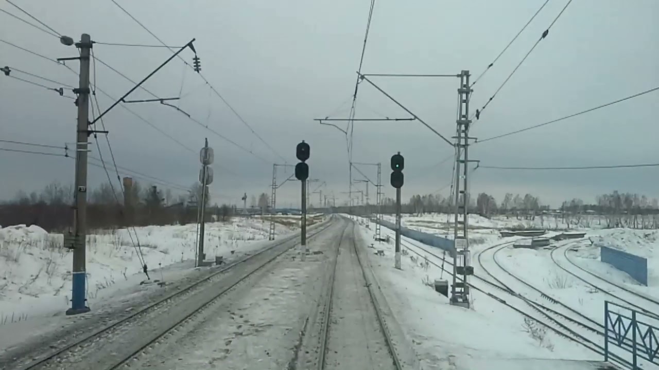 Проследование станции Тайшет. Электровоз 3эс5к 