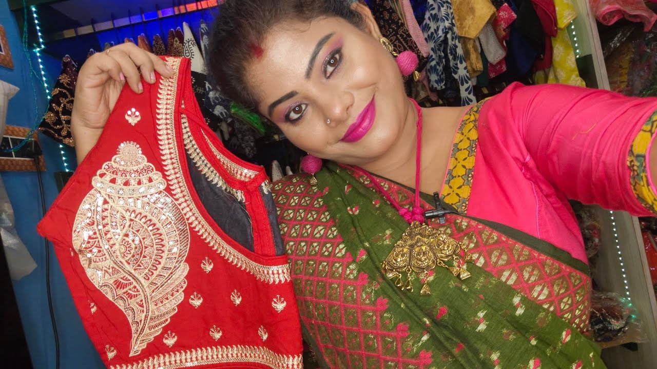disiner blouse,malai cotton material with full embroidery work and sequence work