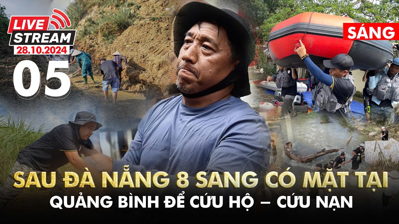 Bão số 6 đi qua, 8 Sang đang có mặt tại Quảng Bình để giúp bà con vùng lũ