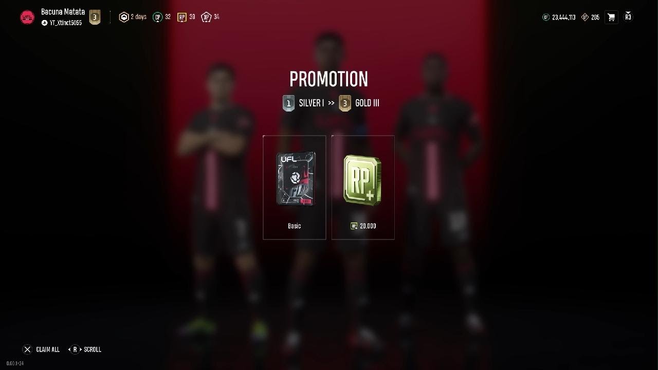 My UFL Gold 3 Promotion Game (Clear of FC25)