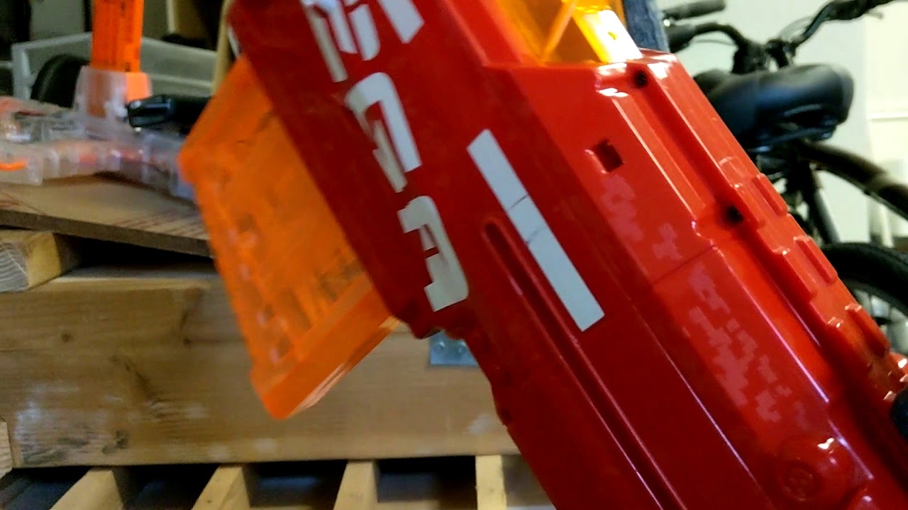 Nerf Centurion HPA/LPA semi-auto breech first prototype demo