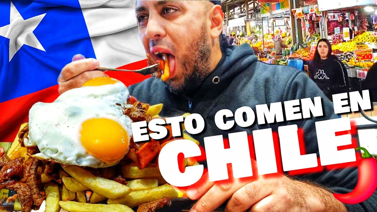 Probando COMIDA TIPICA CHILENA por PRIMERA VEZ 🇨🇱| Santiago