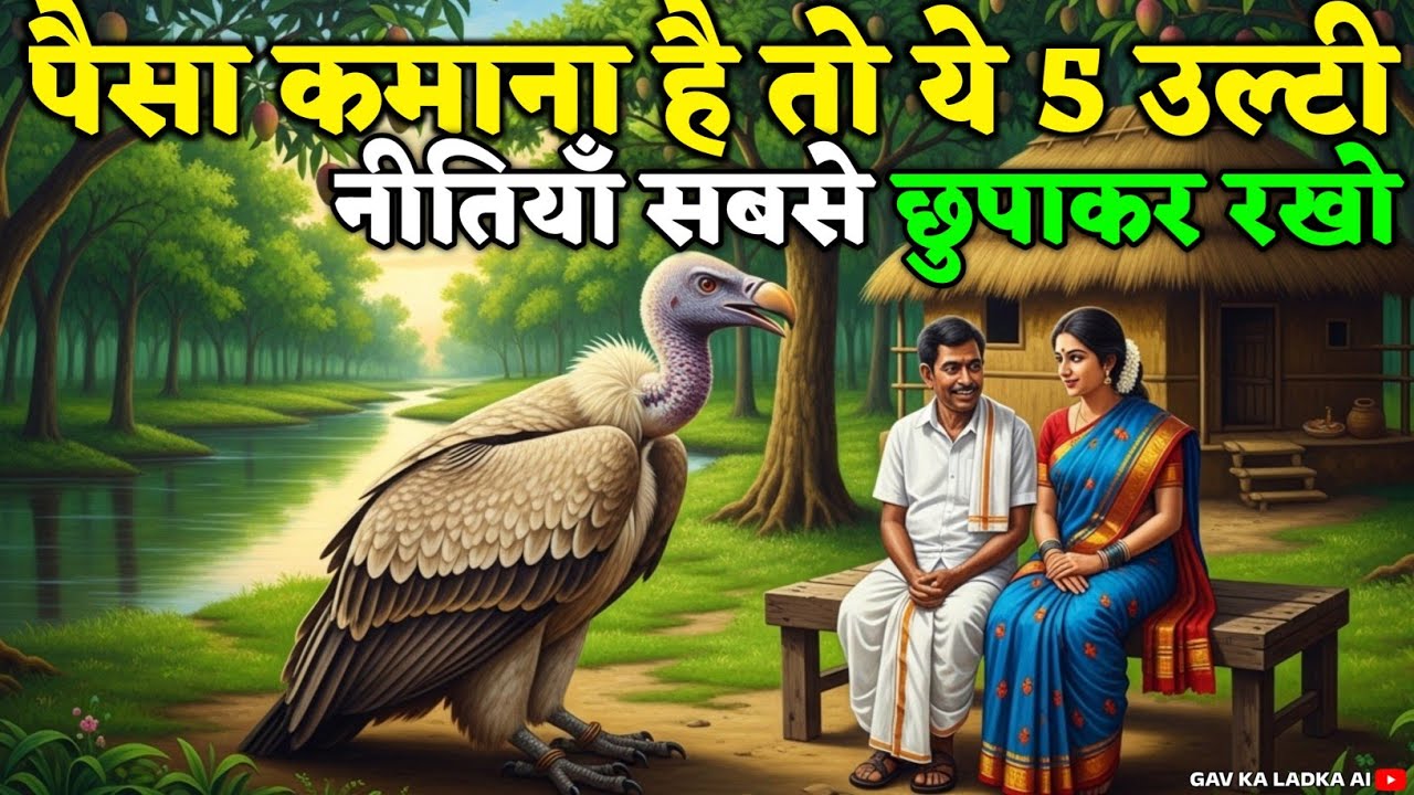 "गिद्ध की 5 उल्टी सीख: अच्छाई छोड़कर अमीर बनें | 2025 में स्मार्ट तरीके से Rich बनने का गुप्त राज़ |