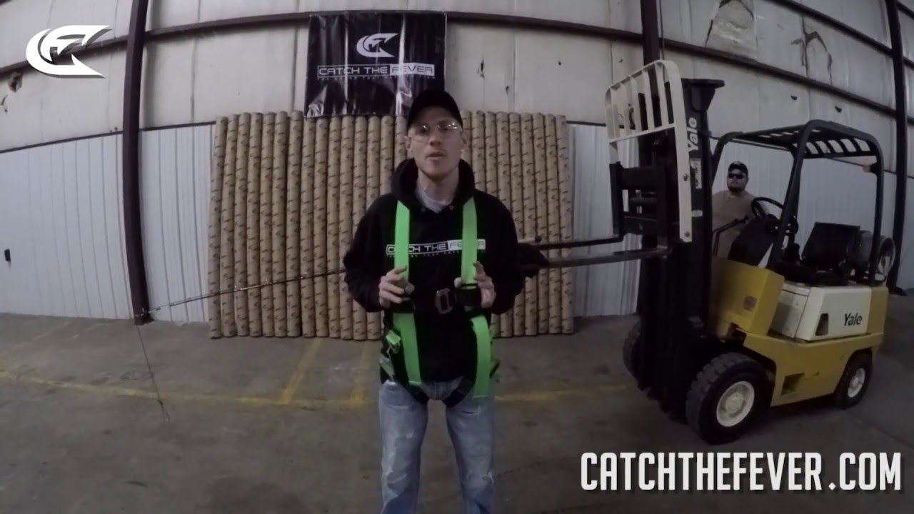MUST SEE!!! Catch The Fever Fishing Rod Deadlifts a Person! - Big Cat Fever Rod Series