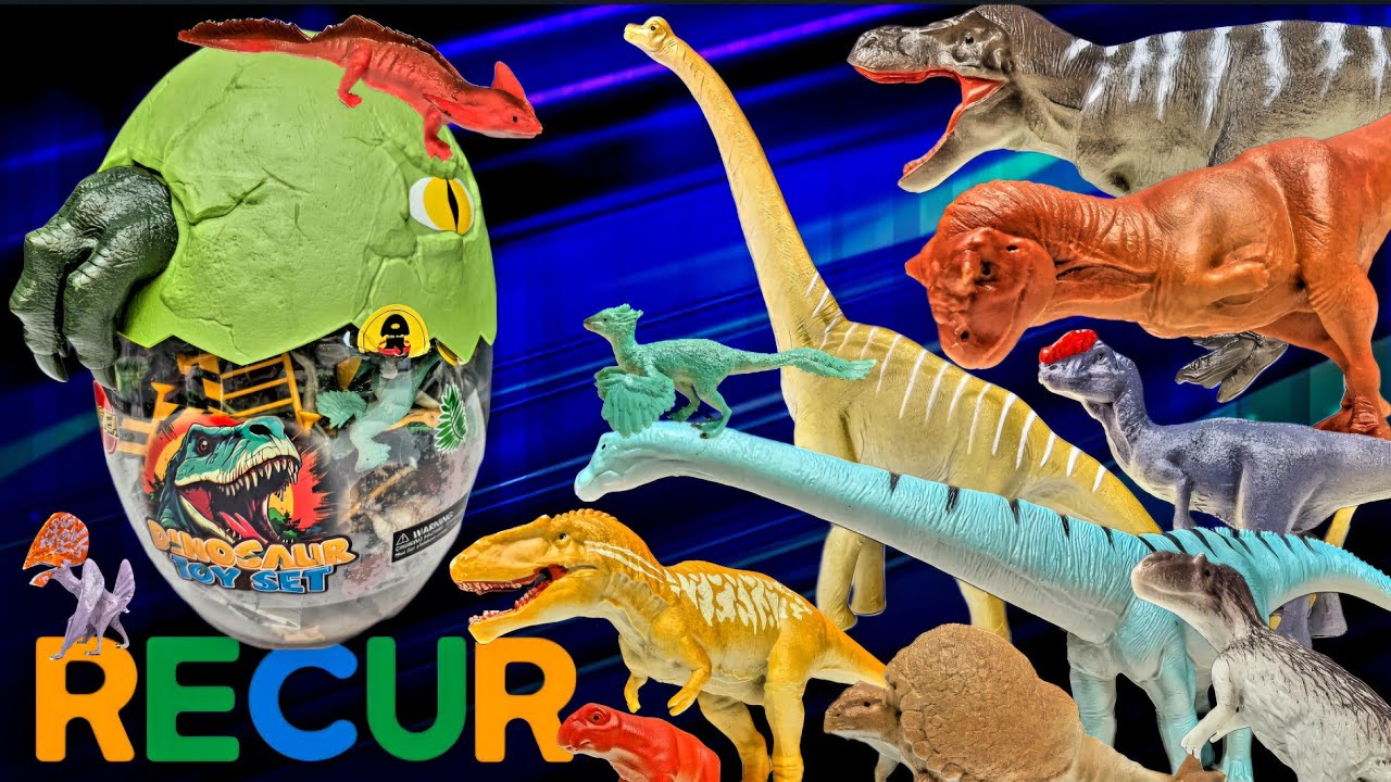 BRAND NEW Recur Dinosaur Bucket/egg Review!!! LOADED with beautiful mini figures!!!