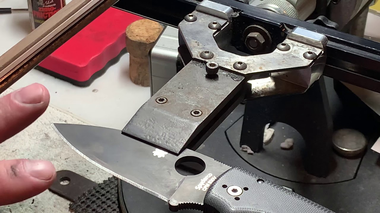 Clamping a blade
