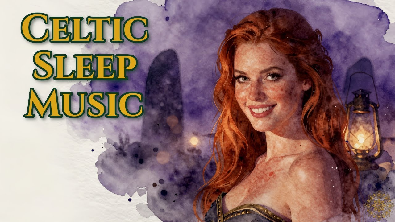 Celtic Sleep Music 🕯️ Misty Glen Prayer  | (Harp & Tin Whistle) for Sleep & Meditation • 2 Hours
