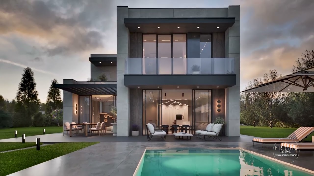 Exterior walkthrough animation.