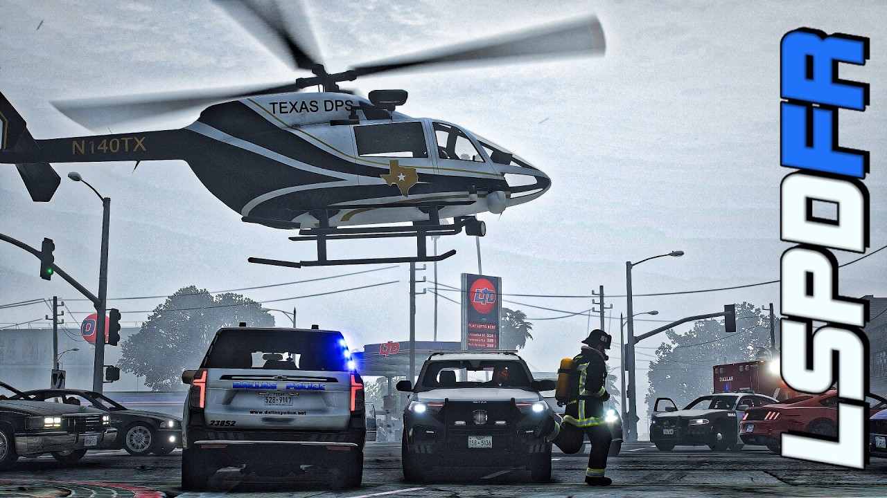 GTA 5 LSPDFR | Dallas Police Tahoe Patrol | Daytime City Duty