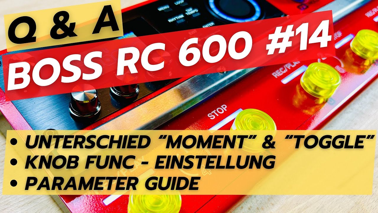 Boss RC 600 - Parameter Guide ; Moment & Toggle ; Funktionsknöpfe