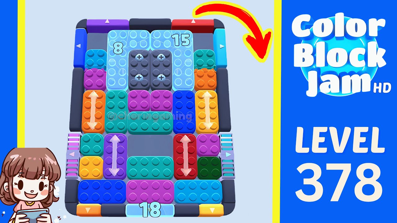Color Block Jam Level 378 Solution Walkthrough