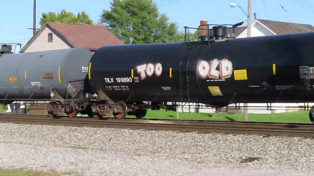Norfolk Southern Tanker train in Bellevue, Ohio on October 5, 2024