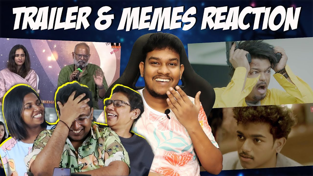 GOAT Trailer & Memes Reaction🤣🤣 Thalapathy Vijay | Venkat Prabhu | Ramstk Family@EmptyHandAjithsri