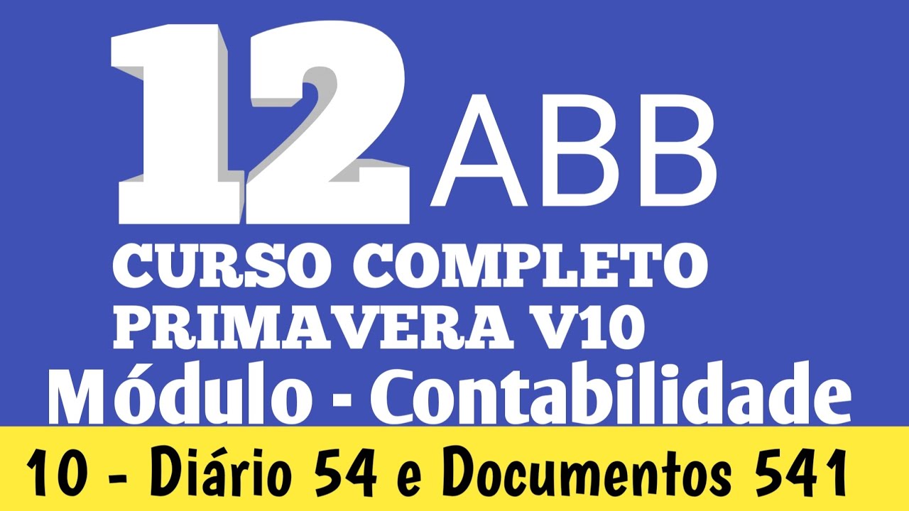 ATENÇÃO ❌ MÉTODO DIRECTO D/73 E C/11 OU 12  PRIMAVERA MÓDULO CONTABILIDADE/Diário 54 e Documento 541