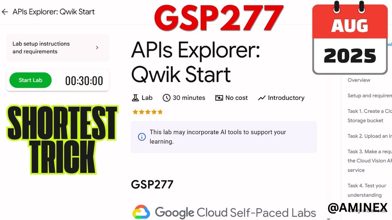 [NEW 2025] APIs Explorer: Qwik Start | #GSP277 | #qwiklabs | #arcade 🚀