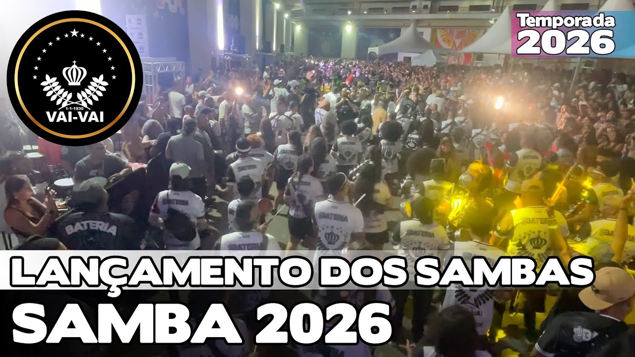 VAI-VAI 2026 AO VIVO | LANÇAMENTO DOS SAMBAS DE SP 4K | #LDS26