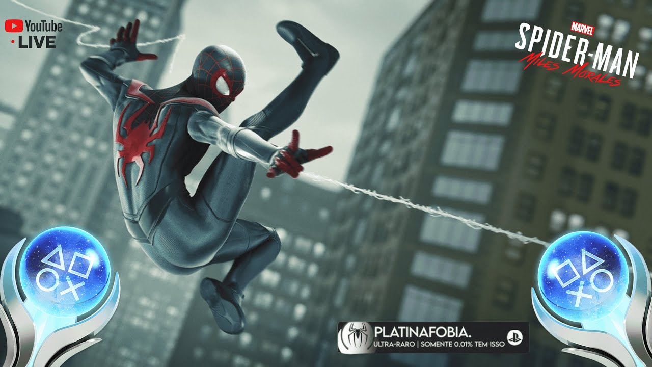 Platinando o Marvels SpiderMan Miles Morales - Ao Vivo - (DIA 03) Parte 1